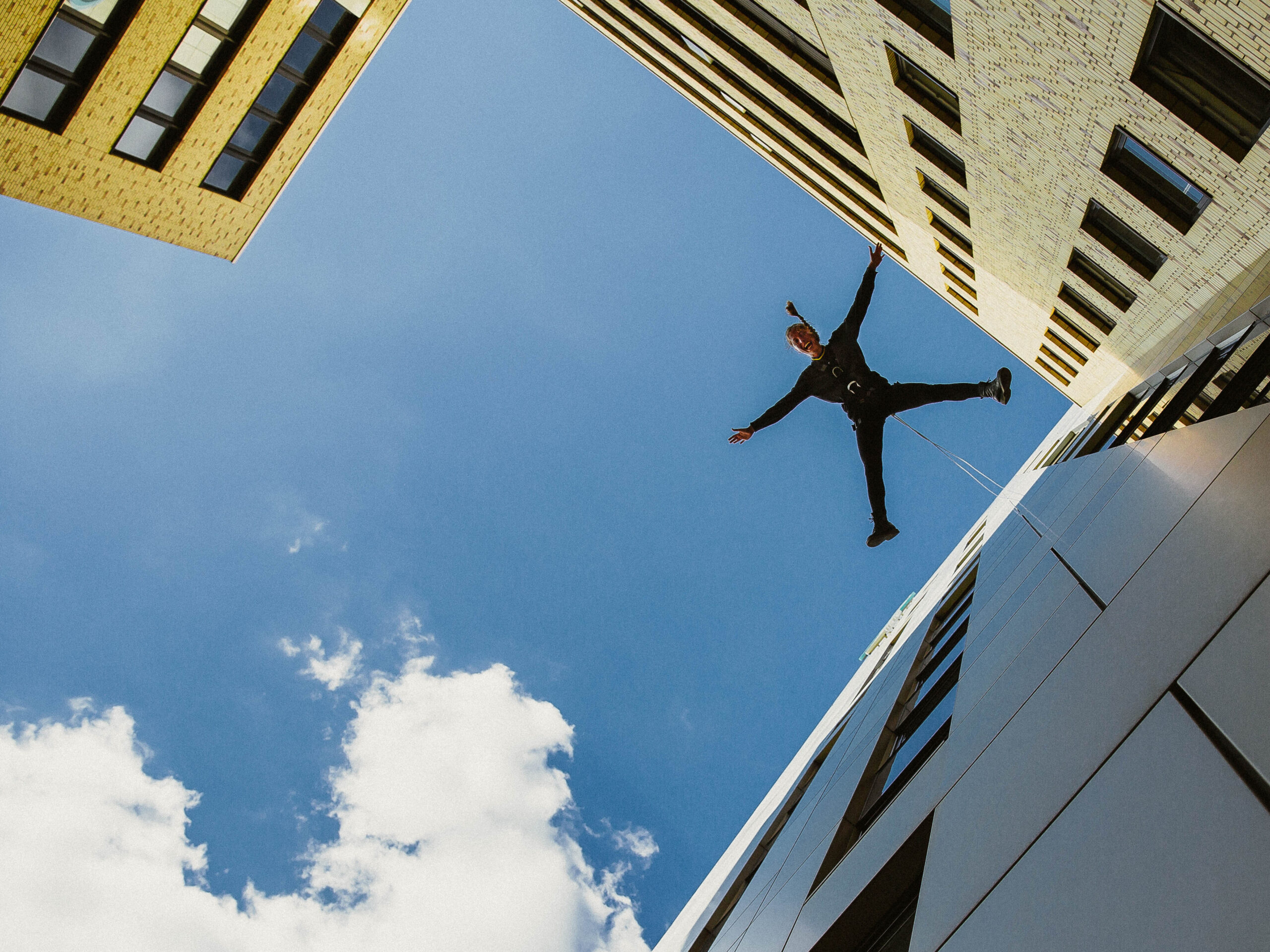 a person from a rope