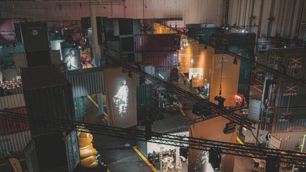 Containerlandschaft Hamburg Messe